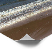 Poster Plage blanche de point (Coin)