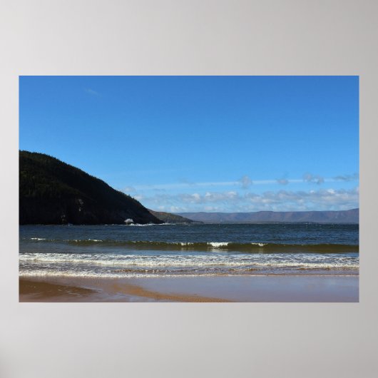 Poster Plage blanche de point (Devant)