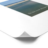 Poster Plage Bliss - avec un rappel doux (Coin)