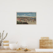 Poster Plage bondée (Cuisine)