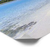 Poster Plage bordée de palmiers Îles Cook (Coin)