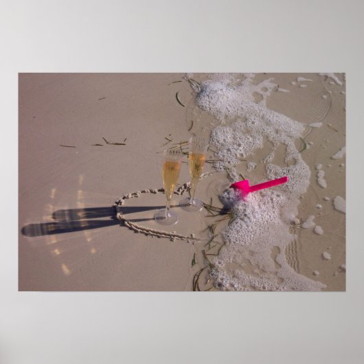 Poster Plage Bubbly par dgallery (Devant)