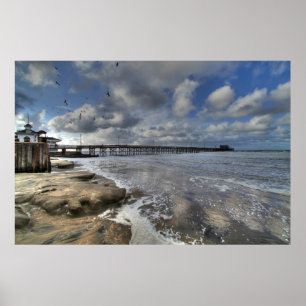 Poster Plage Ca de Newport