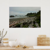Poster Plage cachée I du parc national de Redwood (Cuisine)