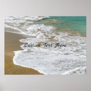Poster Plage caribéenne personnalisée