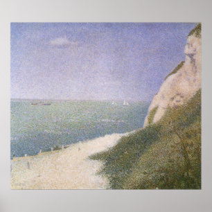 Poster Plage chez Honfleur par Georges Seurat, art