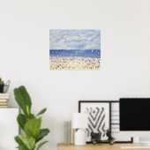 Poster Plage Cloud (Bureau à domicile)