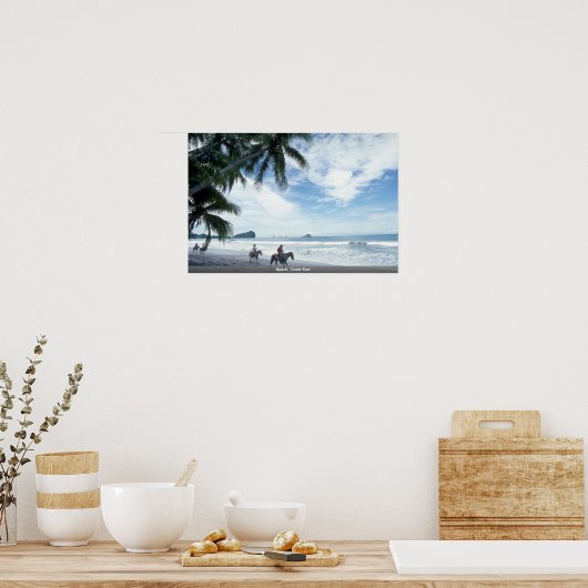 Poster Plage, Costa Rica (Cuisine)
