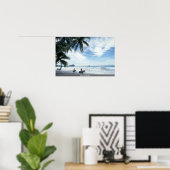 Poster Plage, Costa Rica (Bureau à domicile)