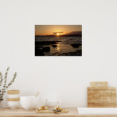 Poster Plage d'Alki, coucher de soleil (Cuisine)
