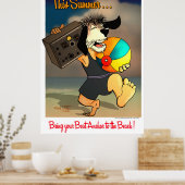 Poster Plage d'Ancres nautiques (Cuisine)