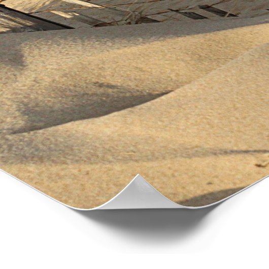 Poster Plage dans les dunes (Coin)