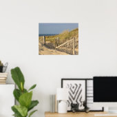 Poster Plage dans les dunes (Bureau à domicile)