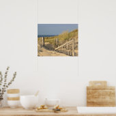 Poster Plage dans les dunes (Cuisine)