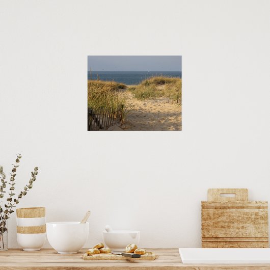 Poster Plage dans les dunes de sable (Cuisine)