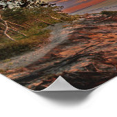 Poster Plage de 20 km au coucher du soleil (Coin)