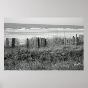 Poster Plage de B&W