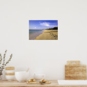 Poster plage de Baie Longue, St-Martin, (Cuisine)