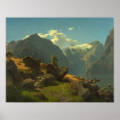 Poster Plage de Bale, Hans Fredrik Gude (Devant)