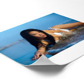 Poster Plage de bikini blanc (Coin)