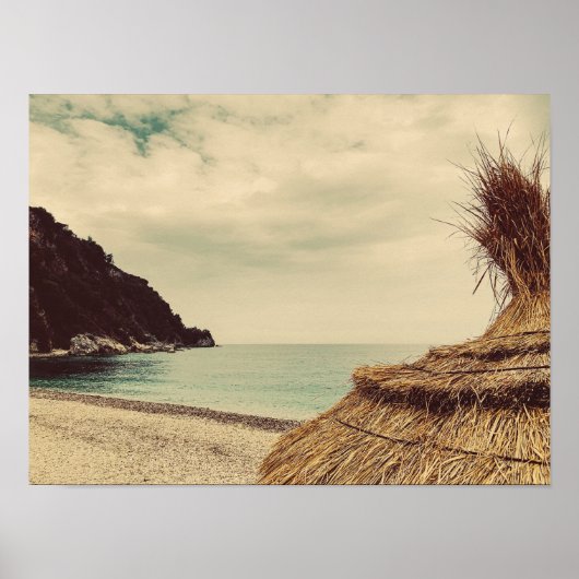 Poster Plage de bord de mer (Devant)