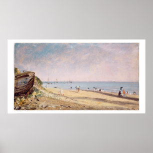 Poster Plage de Brighton (huile sur la toile)