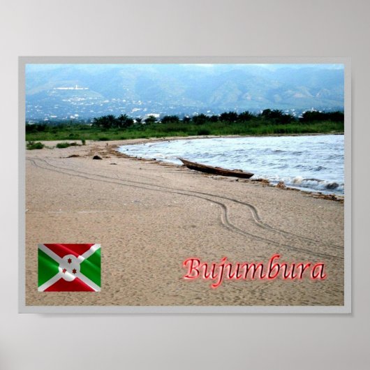 Poster Plage de Bujumbura - (Devant)
