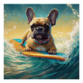 Poster Plage de Bulldog (Devant)