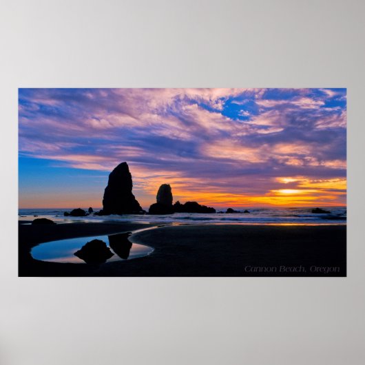 Poster plage de canon (Devant)