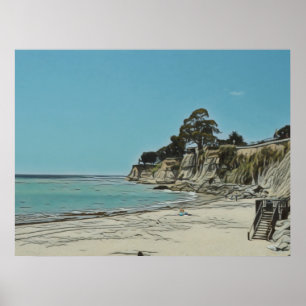 Poster Plage de Capitola