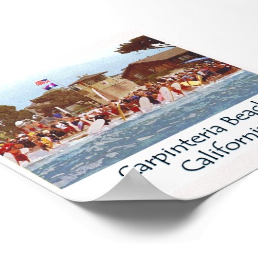Poster Plage de Carpinteria (Coin)