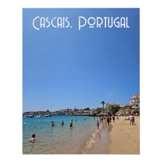 Poster Plage de Cascais, Portugal (Devant)