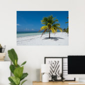Poster Plage de Cayo Blanco à Cuba (Bureau à domicile)