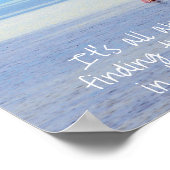 Poster Plage de citation Zen Motivation (Coin)