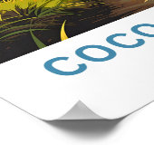 Poster Plage de Cocoa Floride Imprimer (Coin)