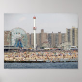 Poster Plage de Coney Island (Devant)