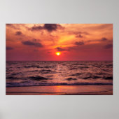 Poster Plage de coucher de soleil tropical Naples, Florid (Devant)