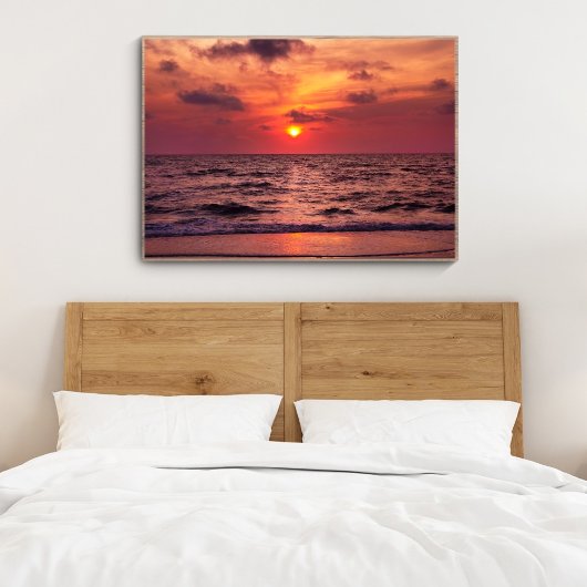 Poster Plage de coucher de soleil tropical Naples, Florid