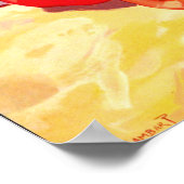 Poster Plage de Criccieth, Pays de Galles, famille, vacan (Coin)