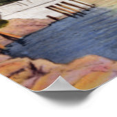 Poster Plage de Delray Floride Canal Scène (Coin)