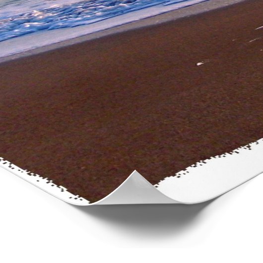 Poster Plage de Floride saturée au lever du soleil (Coin)