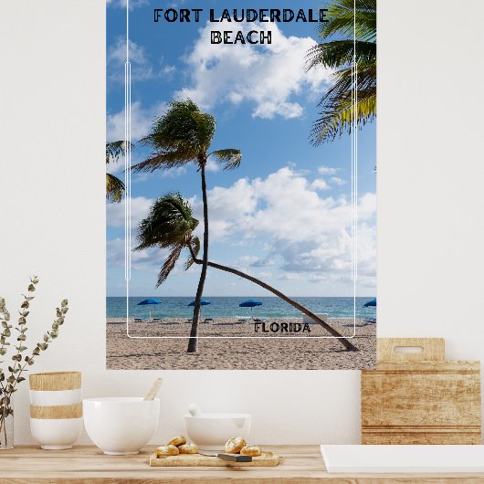 Poster Plage de Fort Lauderdale (Cuisine)