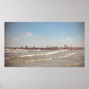 Poster Plage de Galveston