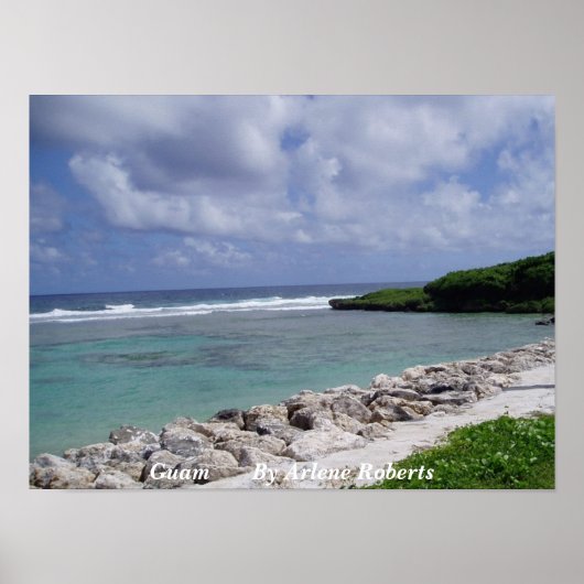 Poster Plage de Guam (Devant)