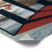 Poster Plage de Hanalei Bay, Hawaii - Scènes à grandes le (Coin)