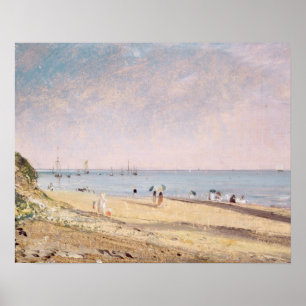 Poster Plage de John Constable Brighton (huile sur la