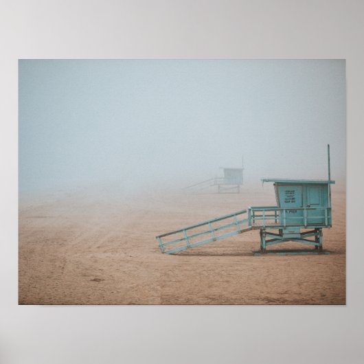 POSTER PLAGE DE MANHATTAN, CALIFORNIE, USA (Devant)