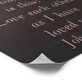 Poster Plage De Marche En Couple À Sunrise John 15 12 (Coin)