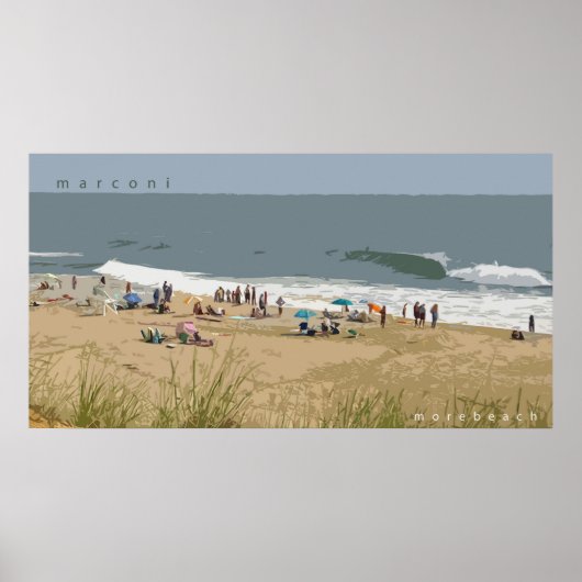Poster Plage de Marconi (Devant)