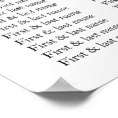 Poster Plage de mariage élégant rose et or floral (Coin)